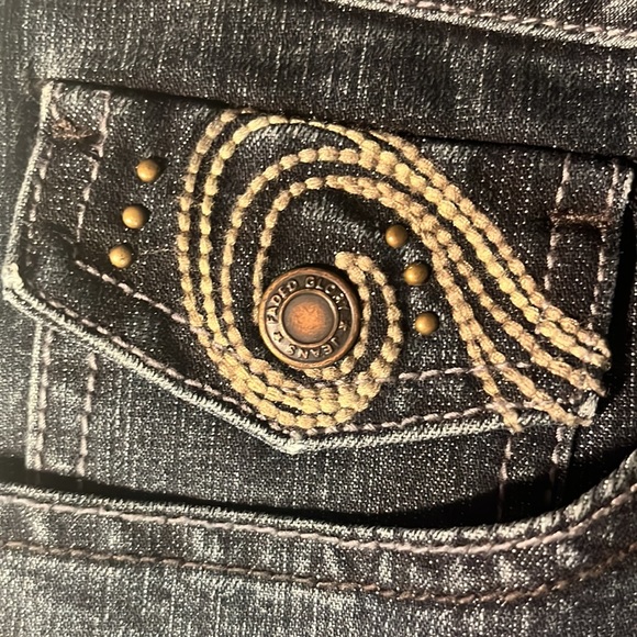 Faded Glory Full Figure Flap Pocket Jeans Women’s 14 Petite NWT - Picture 3 of 8